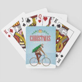 Baraja De Cartas Hombre en tarjetas de Navidades de bicicletas