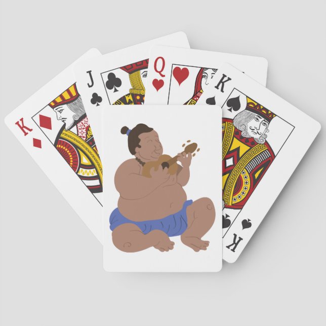 Baraja De Cartas Hombre hawaiano (Reverso)