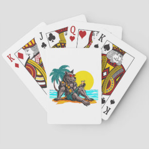 Baraja De Cartas hombre lobo de vacaciones