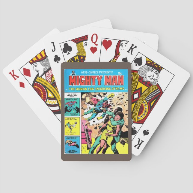 Baraja De Cartas Hombre poderoso 4 (Reverso)