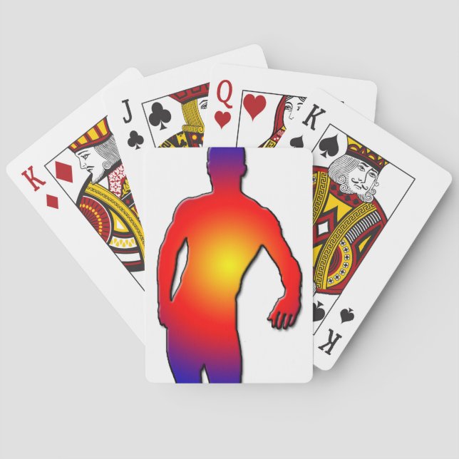 Baraja De Cartas Hombre posando (Reverso)