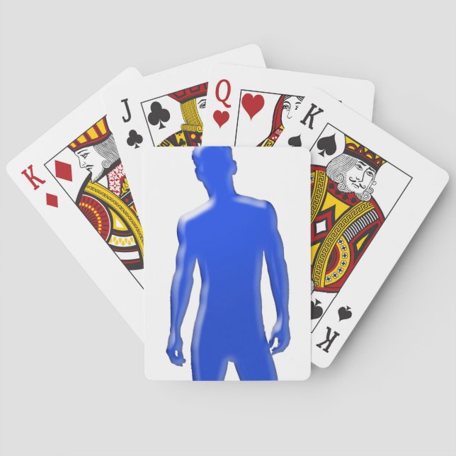 Baraja De Cartas Hombre posando (Reverso)