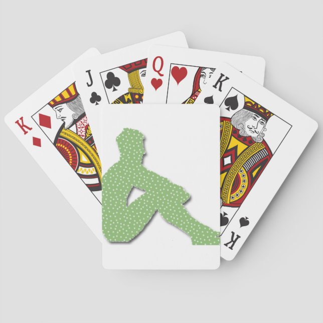 Baraja De Cartas Hombre Posando (Reverso)