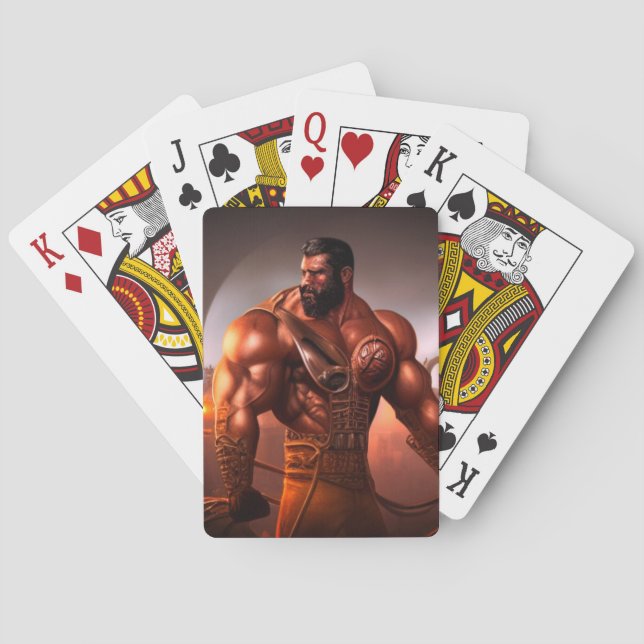 Baraja De Cartas Hombre superfuerte (Reverso)