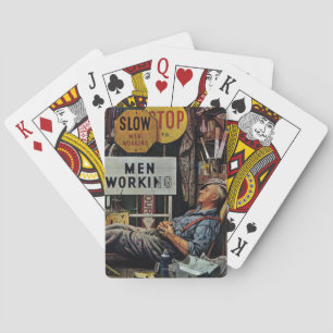 Baraja De Cartas Hombres trabajando