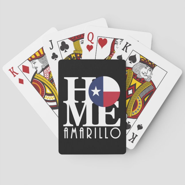 Baraja De Cartas HOME Amarillo Texas (Reverso)