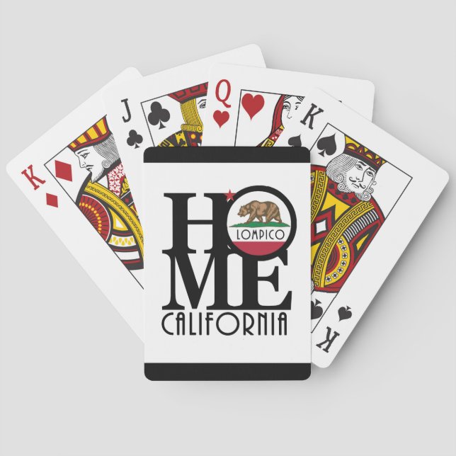 Baraja De Cartas HOME Lompico California (Reverso)