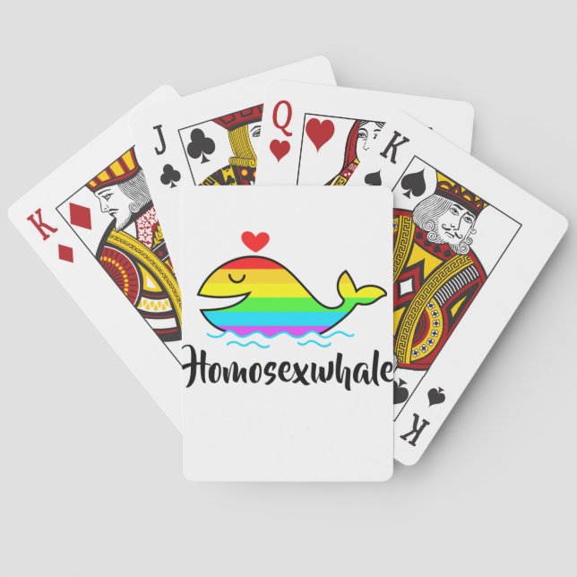 Baraja De Cartas Homosexuwhale | LGBTQ+ Pride  (Reverso)