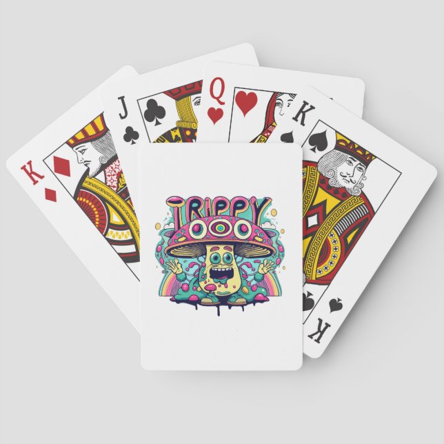 Baraja De Cartas Hongo Feliz Alucinógeno (Reverso)