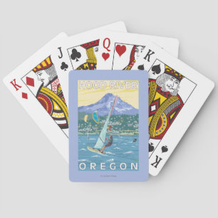 Baraja De Cartas Hood River, personas que practica surf de ORWind y