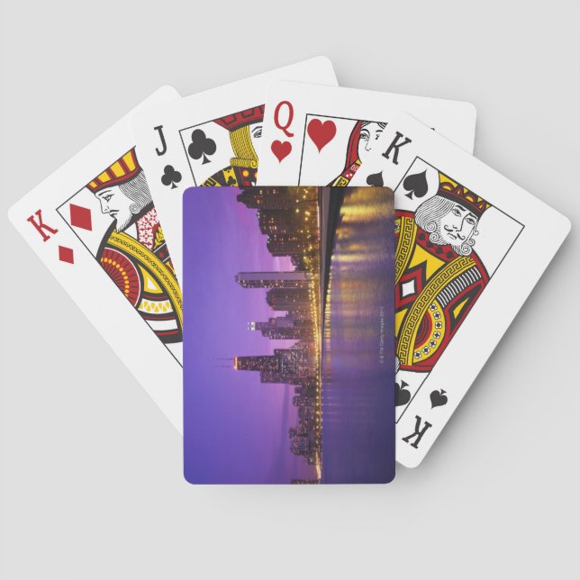 Baraja De Cartas Horizonte de Chicago (Reverso)