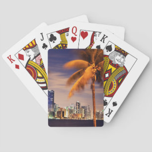 Baraja De Cartas Horizonte de los E.E.U.U., la Florida, Miami en la