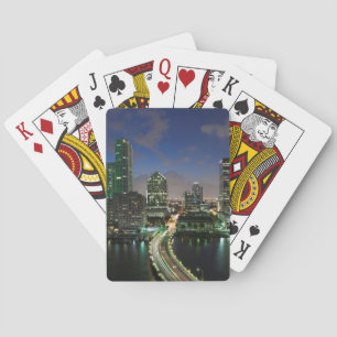 Baraja De Cartas Horizonte urbano elevado de la ciudad