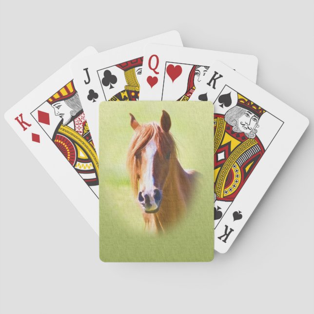 Baraja De Cartas Horse Portrait Playing Cards (Reverso)