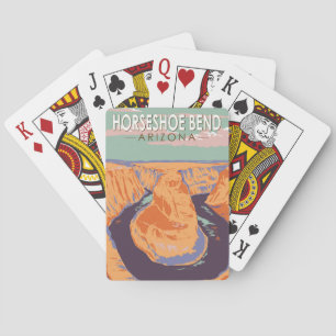Baraja De Cartas Horseshoe Bend Travel Art Vintage