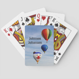 Baraja De Cartas Hot Air Ballooning 3 balloons in sky 