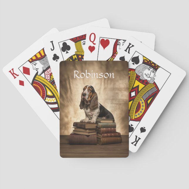 Baraja De Cartas Hound literario de Basset (Reverso)