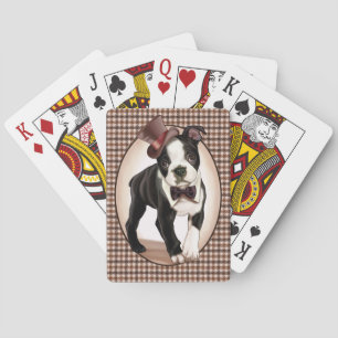 Baraja De Cartas Houndstoth Boston Terrier
