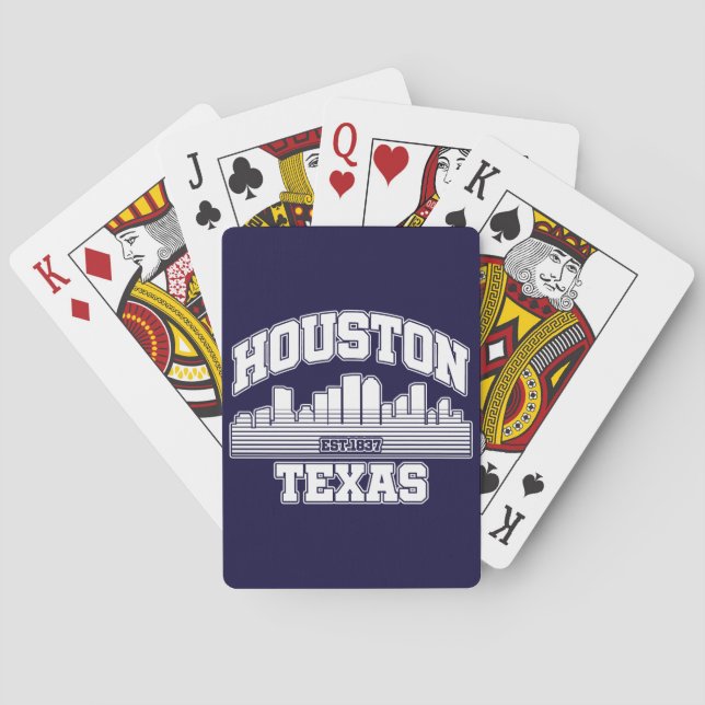 Baraja De Cartas Houston, Texas (Reverso)