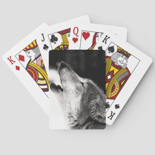 Baraja De Cartas Howling Wolf (Reverso)