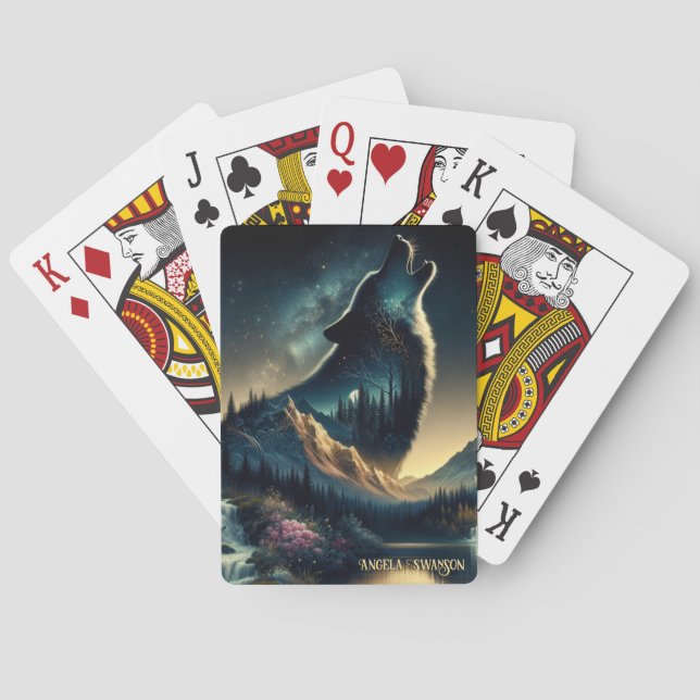 Baraja De Cartas Howling Wolf (Reverso)