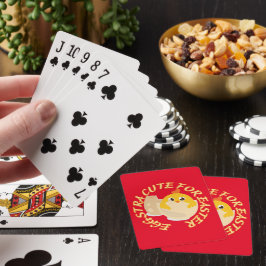 Baraja De Cartas HUEVA CUTE PARA EL regalo de chick de Pascua