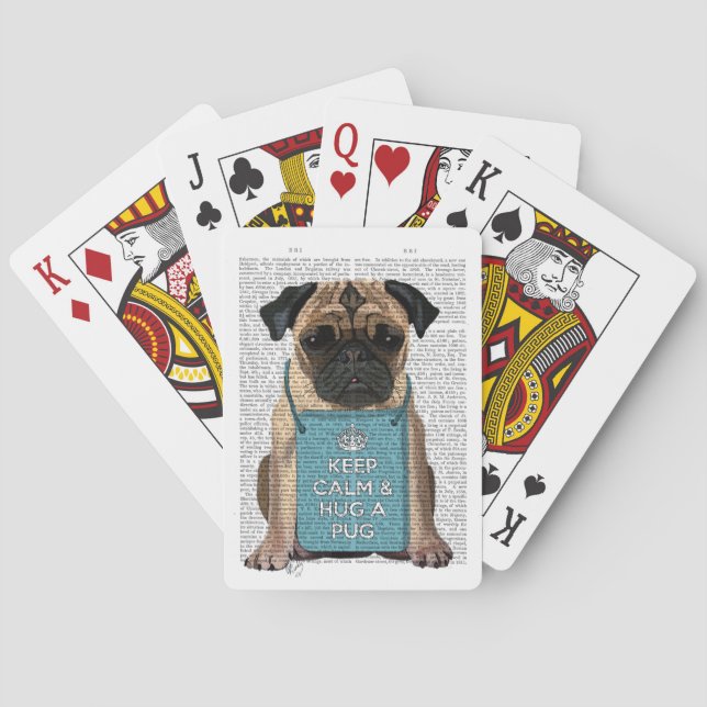 Baraja De Cartas Hug a Pug (Reverso)