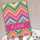 Baraja De Cartas Huge Colorful Chevron Pattern with Name (Colorful chevron pattern with a place to personalize with a name or other text)