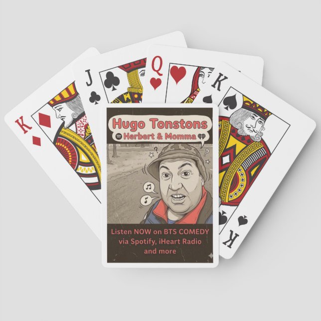 Baraja De Cartas Hugo Tonstons, Herbert & Momma (Reverso)