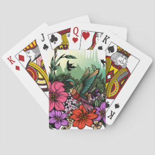Baraja De Cartas Hummingbird Garden
