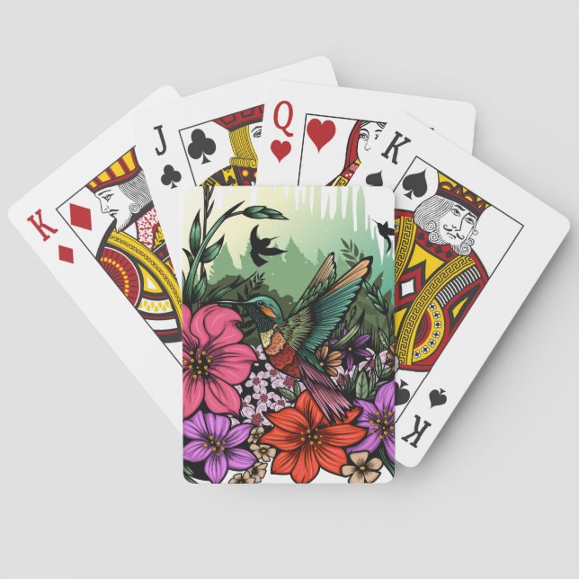 Baraja De Cartas Hummingbird Garden (Reverso)