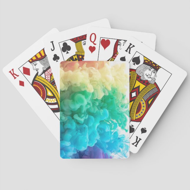 Baraja De Cartas humo en arco iris (Reverso)