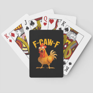 Baraja De Cartas Humor de Cuervo F-Caw-F Gótico Divertido Retro Gen