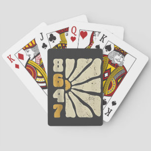 Baraja De Cartas Humor floral gracioso contra Trump