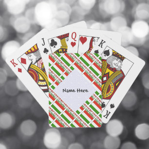 Baraja De Cartas Hungary and Hungarian Flag Tilled with Your Name