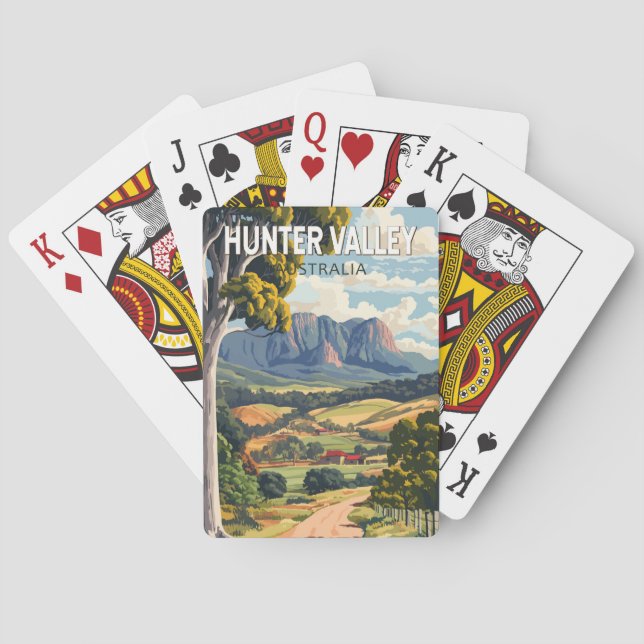 Baraja De Cartas Hunter Valley Australia Viaje al arte (Reverso)