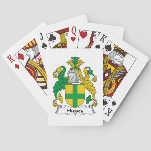Baraja De Cartas Hussey Family Crest