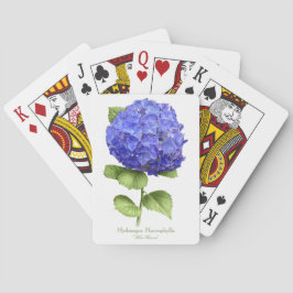 Baraja De Cartas Hydrangea azul