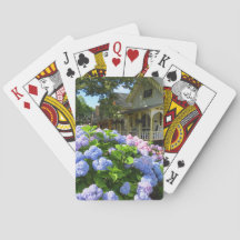 Hydrangeas azules y rosas - Viñedo de Martha