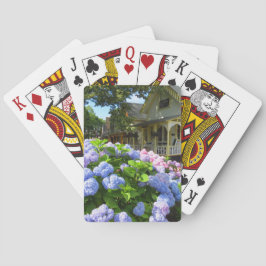 Baraja De Cartas Hydrangeas azules y rosas - Viñedo de Martha