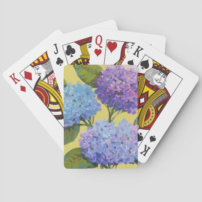 Baraja De Cartas Hydrangeas de la primavera I (Reverso)