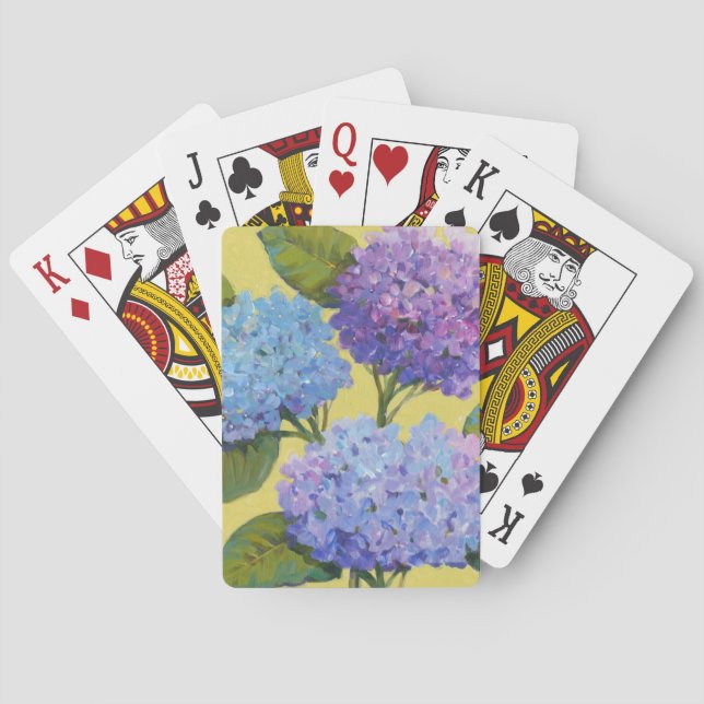 Baraja De Cartas Hydrangeas de primavera (Reverso)