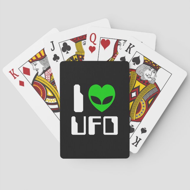Baraja De Cartas I Alien Heart UFO (Reverso)