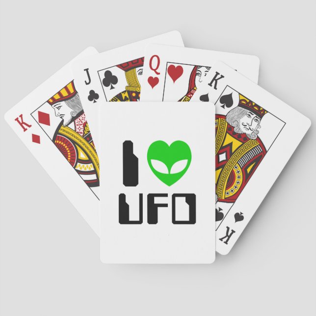 Baraja De Cartas I Alien Heart UFO (Reverso)