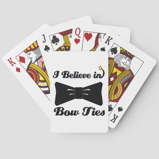 Baraja De Cartas i believe in bow ties (Reverso)
