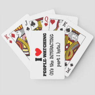 Baraja De Cartas I (corazón) Gente mirando, interactuando parte que