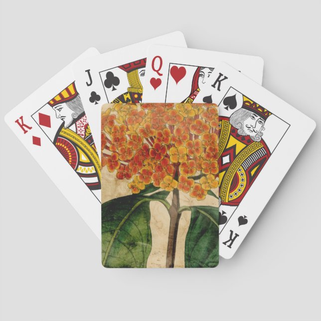 Baraja De Cartas I floral vibrante (Reverso)