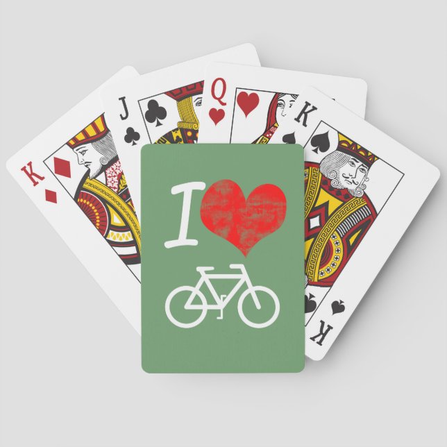 Baraja De Cartas I Heart Bike (Reverso)