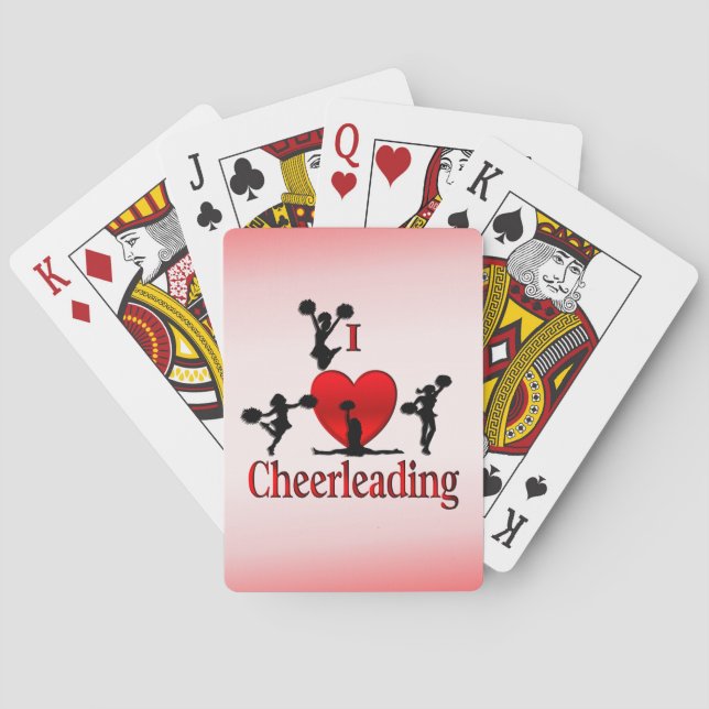 Baraja De Cartas I Heart Cheerled (Reverso)