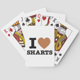 Baraja De Cartas I Heart Comparte Gráfica De Icono Gracioso